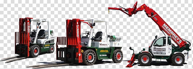 Forklift Mobile crane Lifting equipment Aerial work platform, crane transparent background PNG clipart