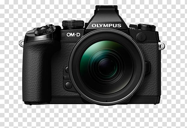 Olympus OM-D E-M5 Olympus OM-D E-M1 Mark II Olympus OM-D E-M1 with 12-40mm f/2.8 Lens Mirrorless interchangeable-lens camera, Camera transparent background PNG clipart