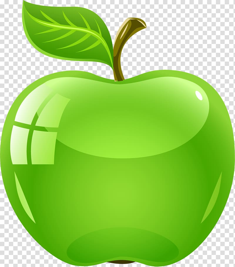 Apple Logo, Cartoon green apple transparent background PNG clipart