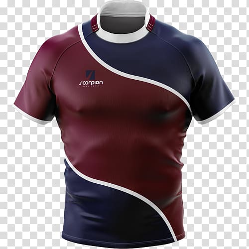 Jersey T-shirt Rugby shirt Rugby union, T-shirt transparent background PNG clipart