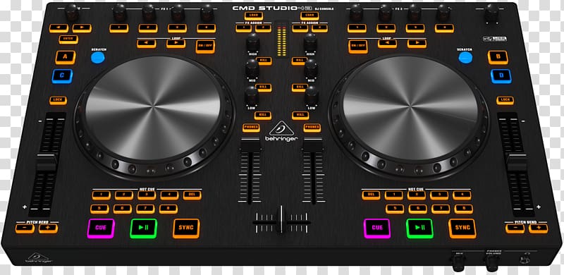 DJ controller Behringer Deckadance Disc jockey MIDI Controllers, musical instruments transparent background PNG clipart