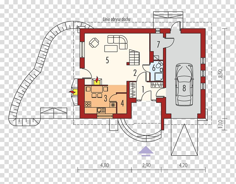 Square meter House Room Square foot, house transparent background PNG clipart