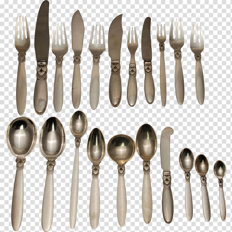 Fork Sterling silver Cutlery Spoon, salad Fork transparent background PNG clipart