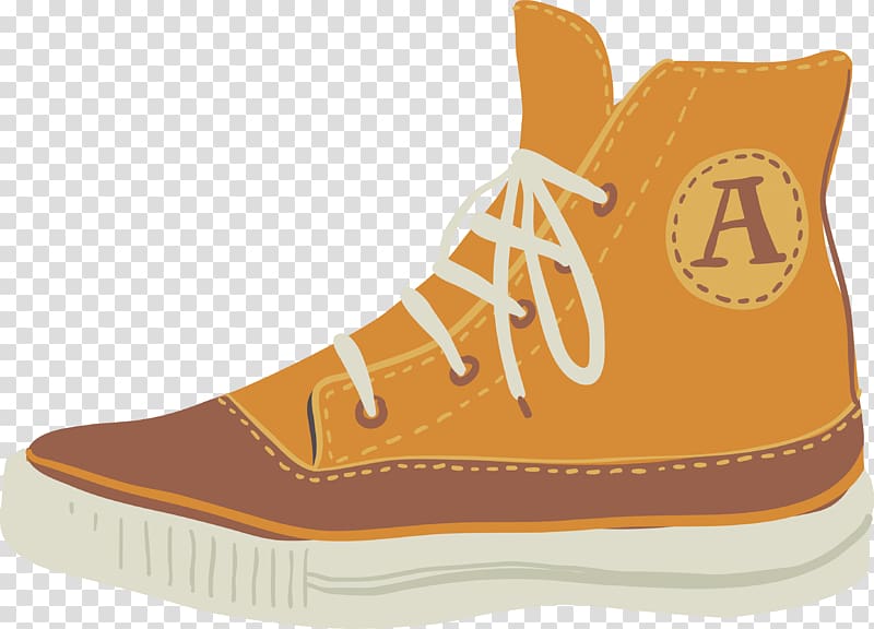 Canvas Sneakers Shoe, Ginger canvas shoes transparent background PNG clipart