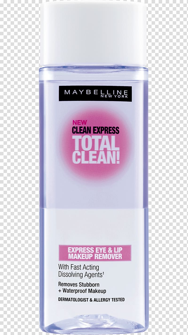 Lotion Cleanser Cosmetics Maybelline Lip balm, Eye transparent background PNG clipart