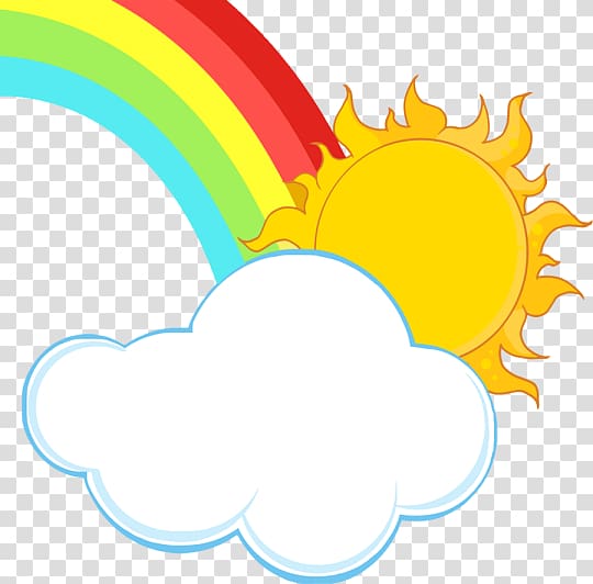 Drawing Rainbow Cloud , abstract horses transparent background PNG clipart