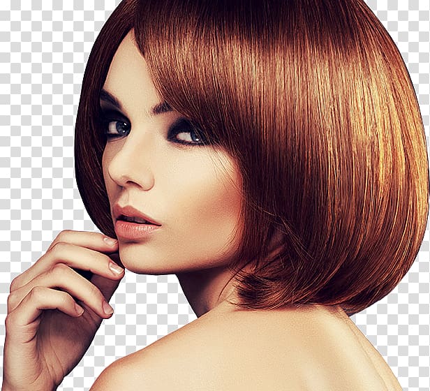 Beauty Parlour Hairstyle Hairdresser Hair coloring, women hair transparent background PNG clipart