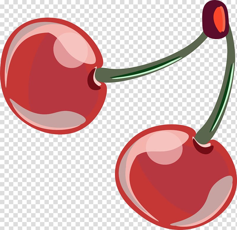 Cherry Red Cartoon Drawing , Red cartoon cherry transparent background PNG clipart
