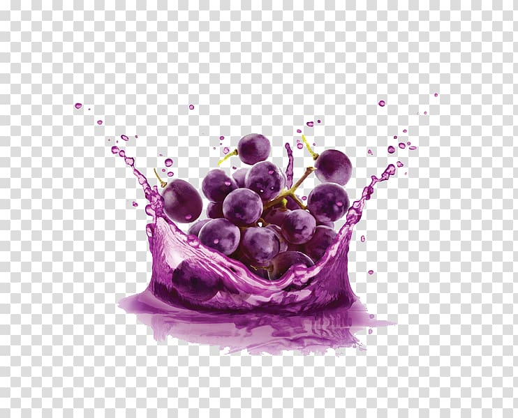 grapes flavored juice , Juicer Smoothie Milkshake Grapefruit juice, grape transparent background PNG clipart