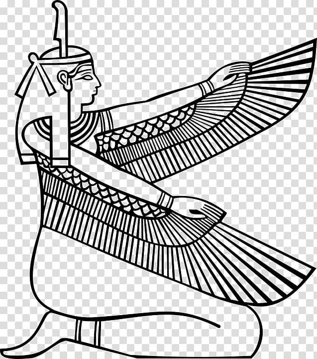 Ancient Egyptian deities Maat Coloring book Goddess, Goddess transparent background PNG clipart