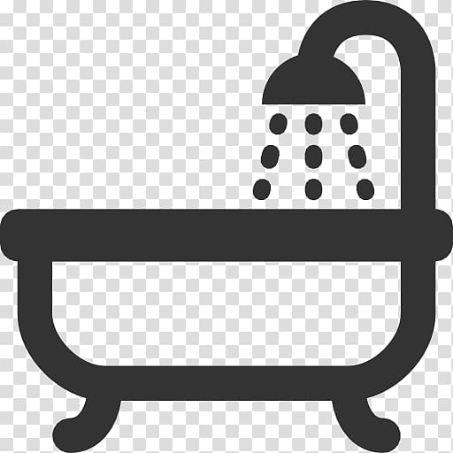 bathtub with shower , Bathroom Computer Icons Bathtub Shower, Toilet Free transparent background PNG clipart