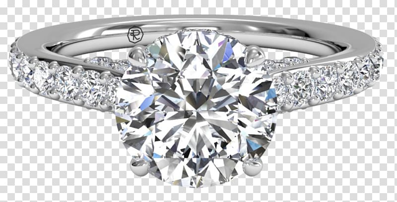 Engagement ring Ritani Diamond Jewellery, diamonds sparkle transparent background PNG clipart