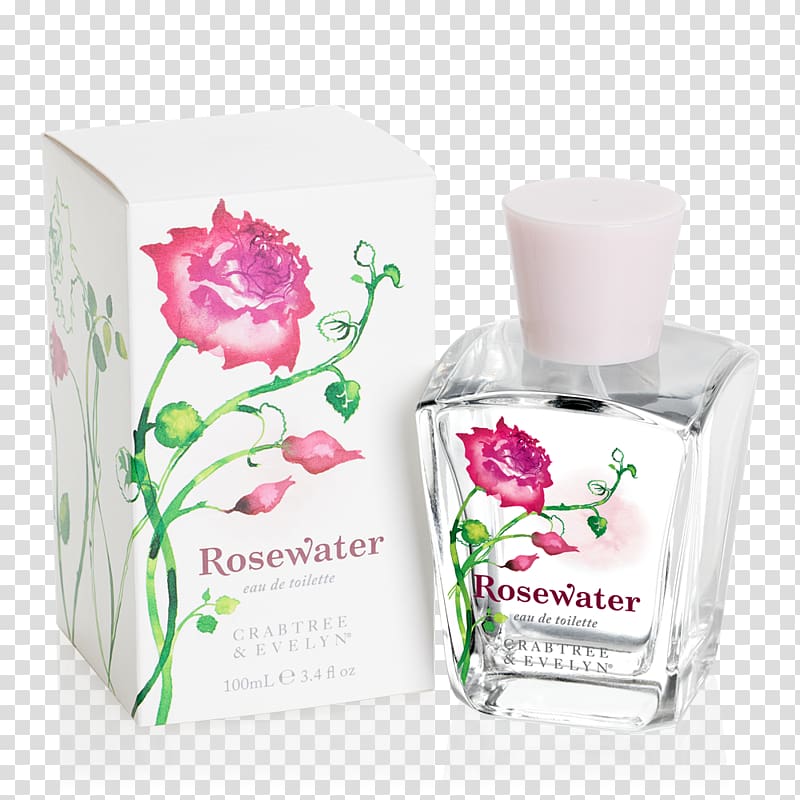 Perfume Eau de toilette Rose water Crabtree & Evelyn, perfume transparent background PNG clipart