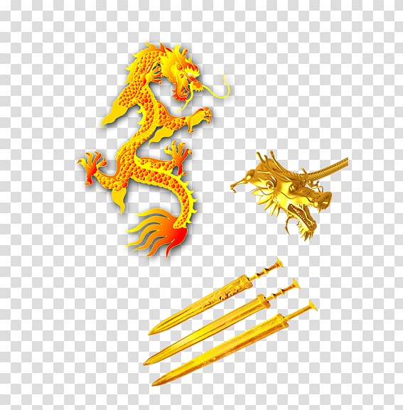 China Chinese dragon, Dragon Sword transparent background PNG clipart