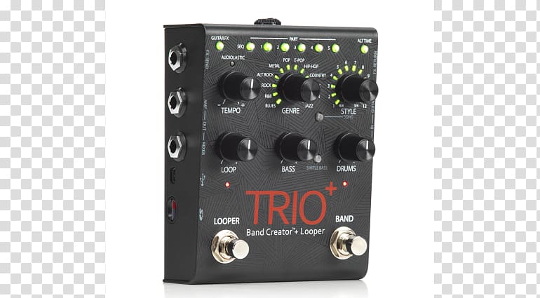 DigiTech TRIO Effects Processors & Pedals Effects loop, electric guitar transparent background PNG clipart
