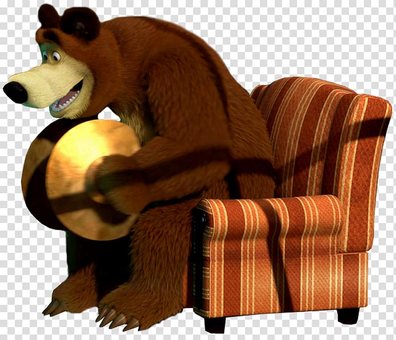 Bear Masha Animation , masha y el oso transparent background PNG clipart