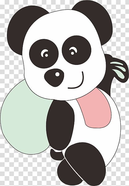 Giant panda Bear Cartoon, panda transparent background PNG clipart ...