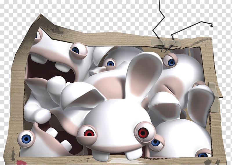 The Rabbids Invasion Files: Case File #1 First Contact; Case File #2 New Developments; Case File #3 The Accidental Accomplice; Case File #4 Rabbids Go Viral The Rabbids Invasion Files: Case File #1 First Contact; Case File #2 New Developments; Case File #, lapin cretin transparent background PNG clipart