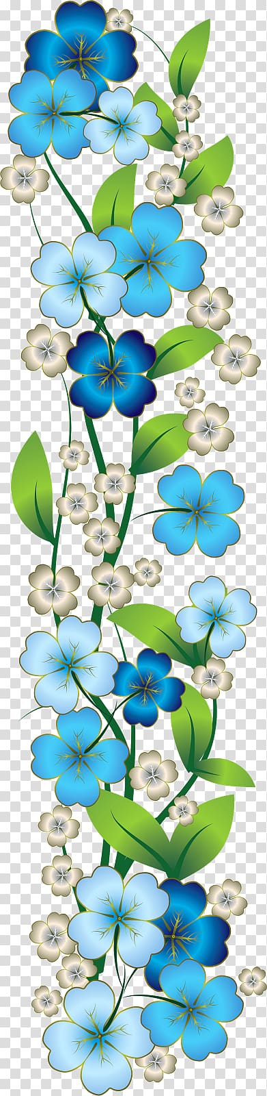 blue flower clip art