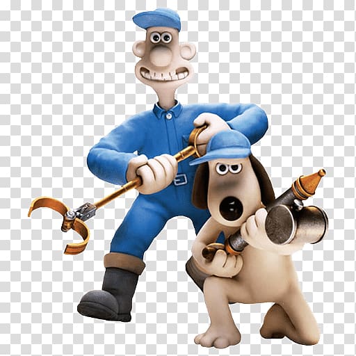 Shawn the Sheep characters illustration, Wallace and Gromit Ready For A Fight transparent background PNG clipart