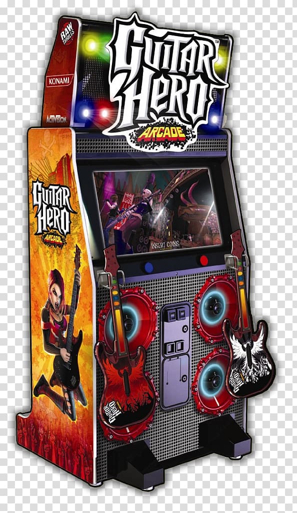 Guitar Hero III: Legends of Rock Guitar Hero Arcade Guitar Hero World Tour Arcade game, Jersey Jack Pinball transparent background PNG clipart