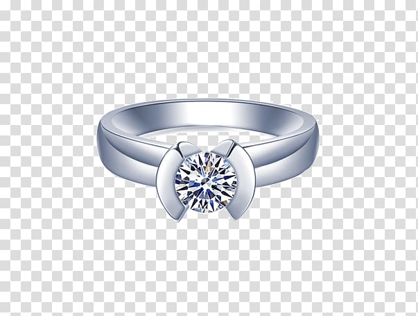 Arc, I,DO half arc platinum diamond ring transparent background PNG clipart