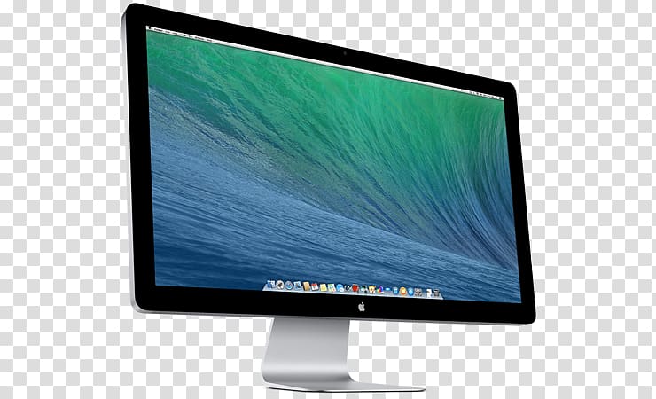 LED-backlit LCD Apple Thunderbolt Display Computer Monitors Mac Book Pro, Apple Thunderbolt Display transparent background PNG clipart