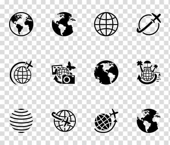 Globe Black and white Earth , globe transparent background PNG clipart