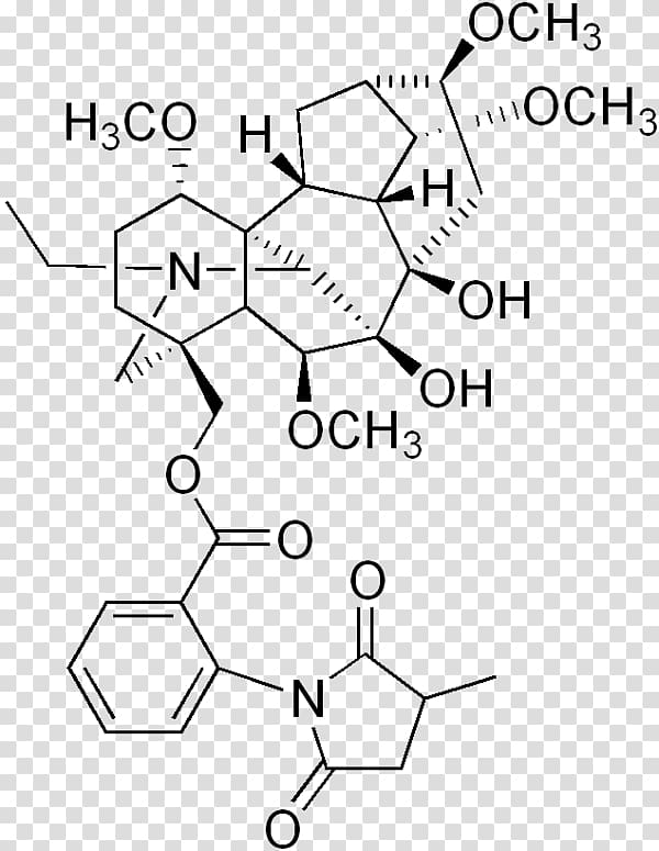 Methyllycaconitine Alkaloid Molecule Candle larkspur Chemical compound, uncaria transparent background PNG clipart