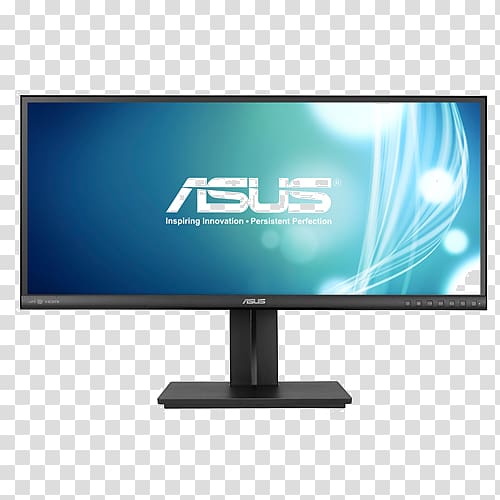 Computer Monitors 21:9 aspect ratio ASUS PB-8Q ASUS PB298Q IPS panel, Moniter transparent background PNG clipart