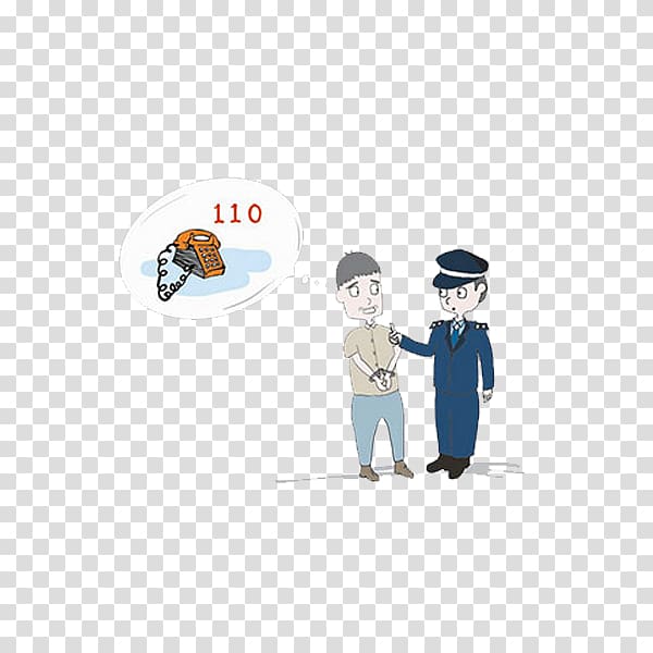 Police Detention Suspect Alarm device Chinese public security bureau, 110 alarm transparent background PNG clipart