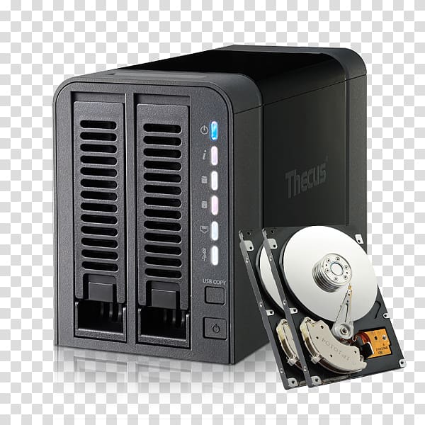 Network Storage Systems Thecus N2350 1GB 2-BAY NAS Serial ATA Hard Drives, others transparent background PNG clipart