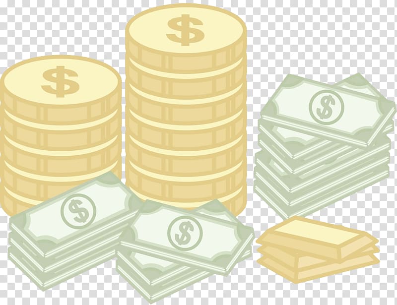 Gold coin Cartoon Money, Business Cartoons transparent background PNG clipart