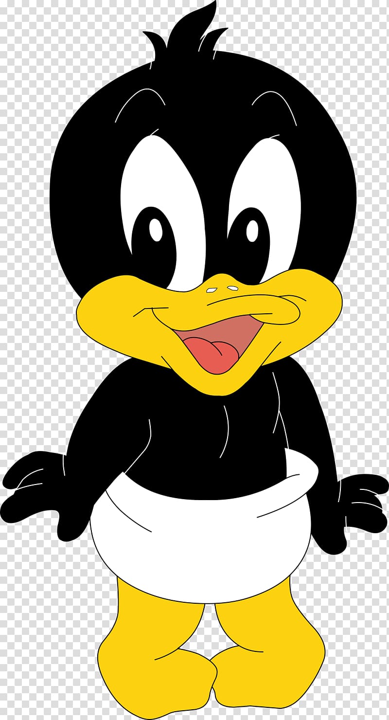 Looney Tunes baby Daffy Duck , Daffy Duck Bugs Bunny Tasmanian Devil Plucky Duck Looney Tunes, duck transparent background PNG clipart