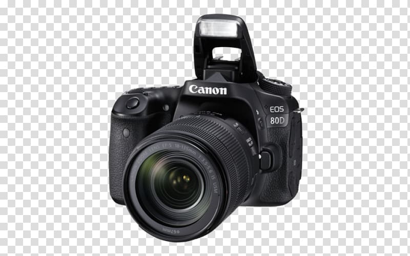 Canon EOS 80D Canon EF-S 18–135mm lens Digital SLR Camera lens, canon 80d transparent background PNG clipart