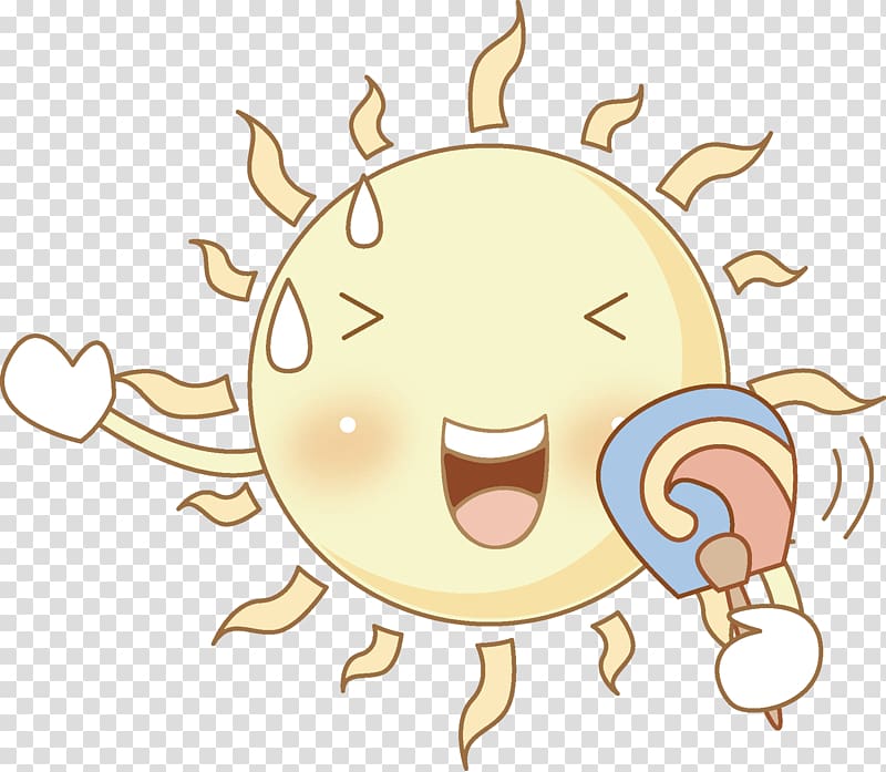 Weather Heat wave Summer Heat illness u4e09u4f0f, Happy sun transparent background PNG clipart