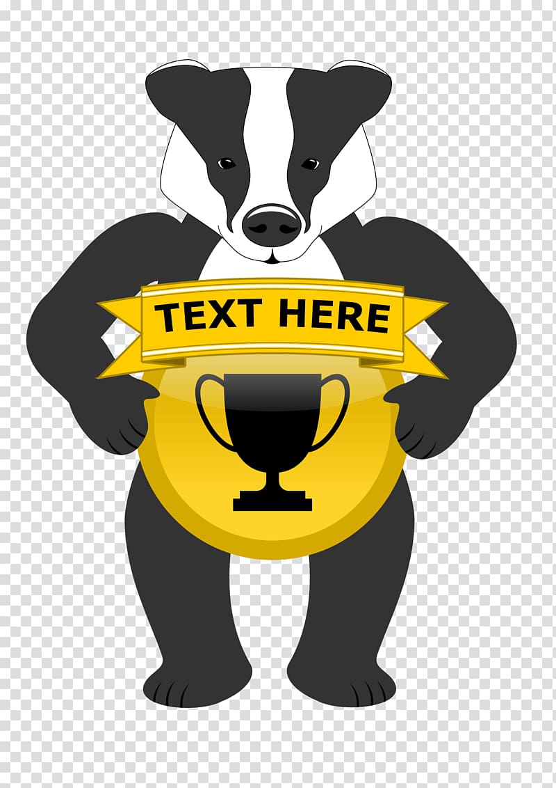 Honey badger Dog Birthday , badge transparent background PNG clipart