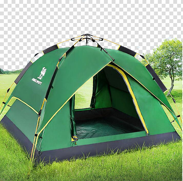 Tent Camping Outdoor recreation Taobao Quechua, Tents and green grass transparent background PNG clipart