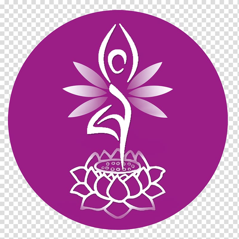 white and purple logo, Issyk River Yoga Logo Icon, Yoga logo transparent background PNG clipart