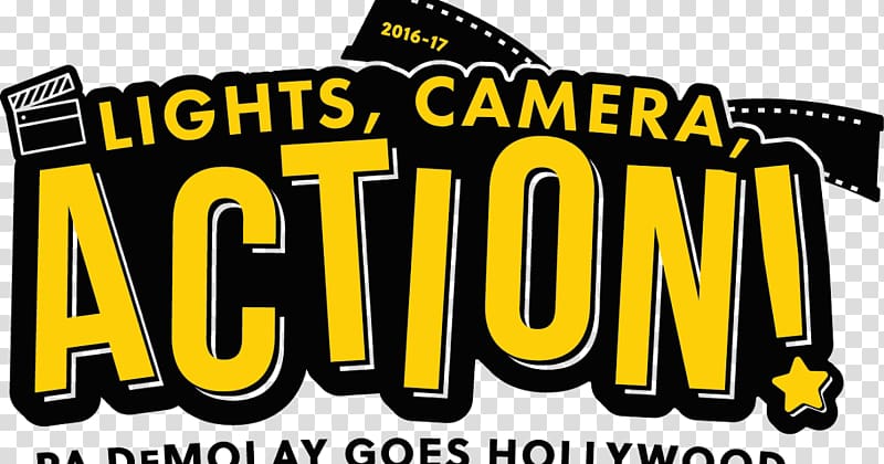 lights camera action clipart