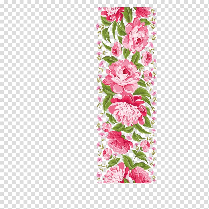 pink rose flowers illustration, Wedding invitation Flower , pattern material decorative edge pattern shading transparent background PNG clipart