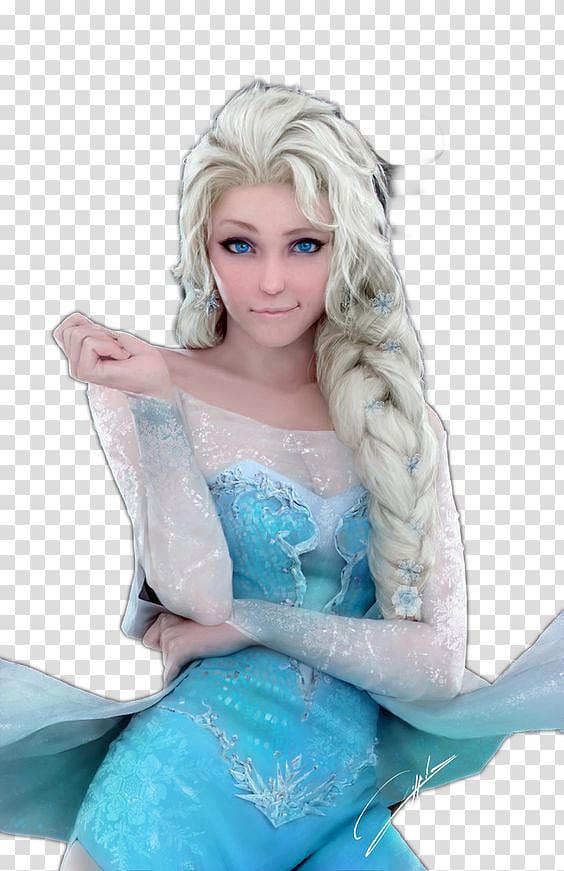 Idina Menzel Elsa Frozen Anna Olaf, Blue fairy princess to play transparent background PNG clipart