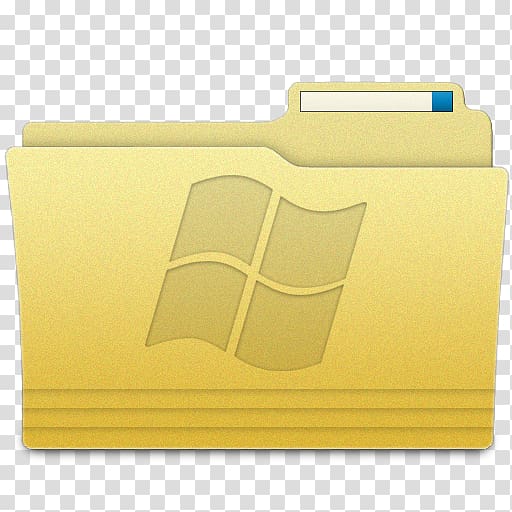 material rectangle yellow, Folders Windows Folder, computer Windows file folder illustration transparent background PNG clipart