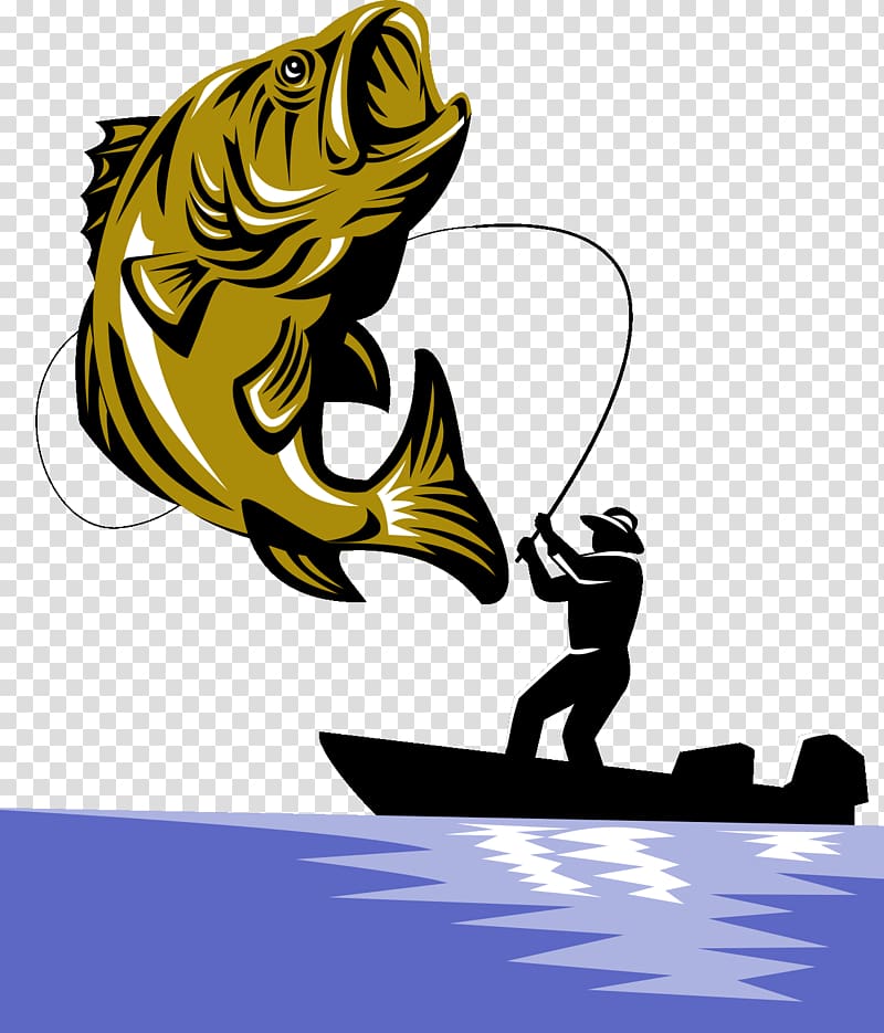 Bass fishing Fishing rod Largemouth bass, Fishing industry fishing rod fishing boat transparent background PNG clipart