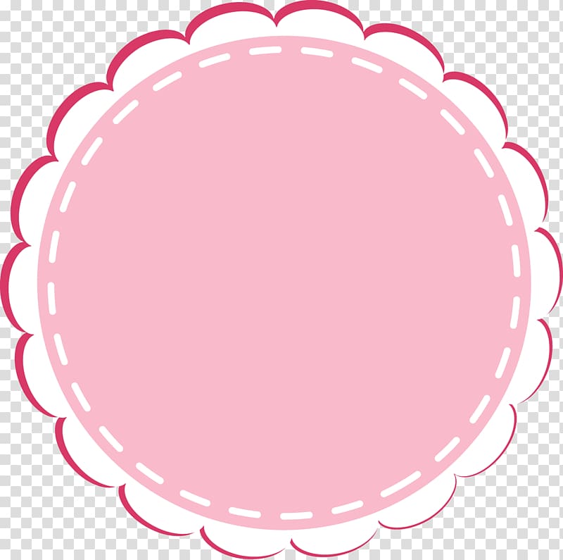 pink and white flower illustration, Column Bakehouse Bakery Cafe Ocean Studios Bread, Cute cartoon circular lace border transparent background PNG clipart