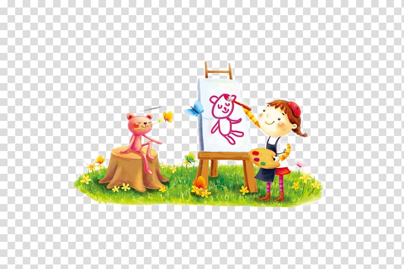 Child Drawing Art Watercolor painting , Painting children transparent background PNG clipart