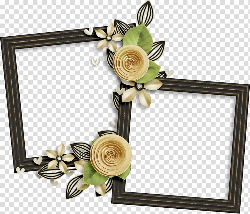 Flower Frames Garden roses Beach rose, frames transparent background PNG clipart