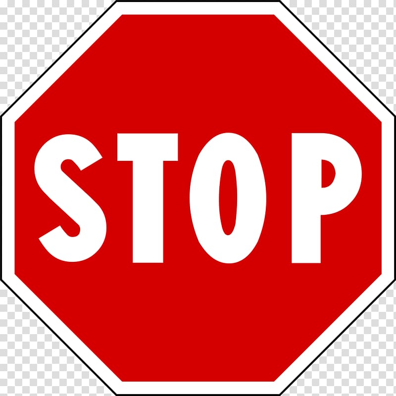 Stop sign Traffic sign Road transport , Sign stop transparent background PNG clipart