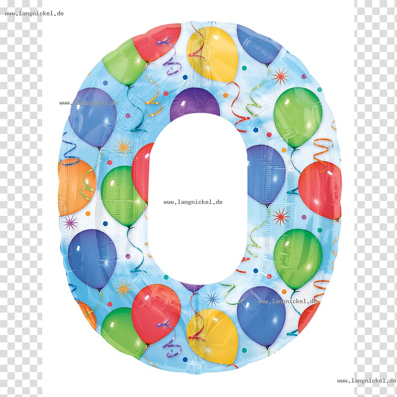 Toy balloon Number Color Numerical digit Helium, ball transparent background PNG clipart