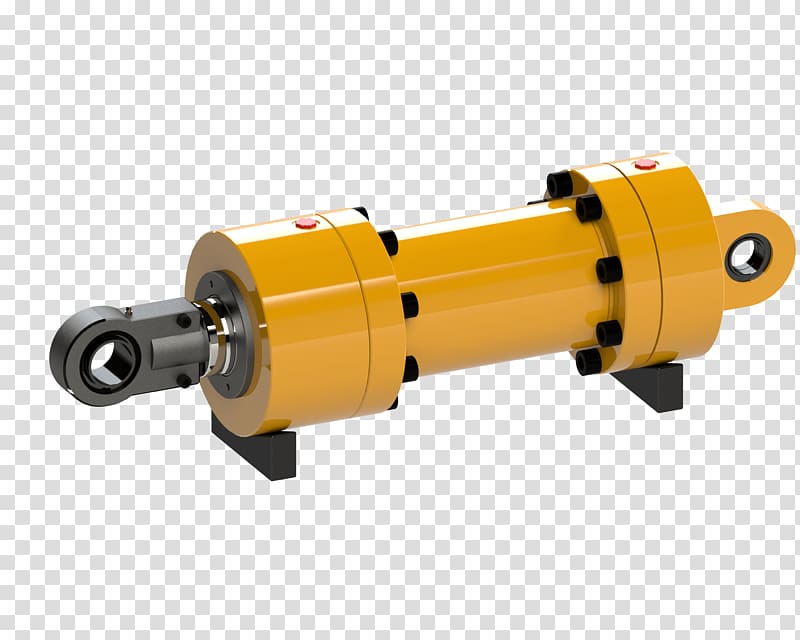 Hydraulic cylinder Hydraulics Pneumatic cylinder Hydraulic pump Machine, cylinder transparent background PNG clipart